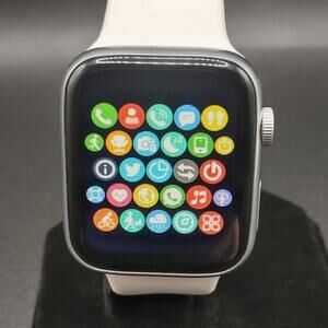 White Smartwatch Earbuds Set Fitness Sport Heart Rate Apple Android & iOS READ*